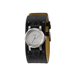 Bracelet de montre Fossil JR1010 Cuir Noir 12mm